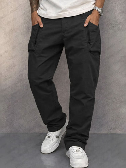 Men's Durable Cotton Cargo Trousers