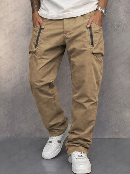 Men's Durable Cotton Cargo Trousers