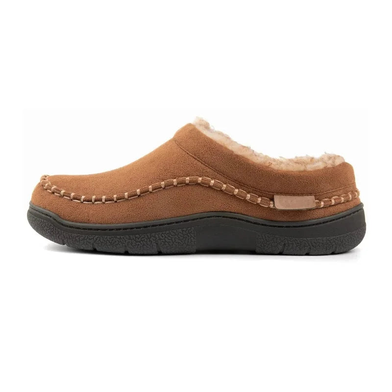 Men's Fleece Lined House Slippers