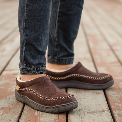 Men's Fleece Lined House Slippers