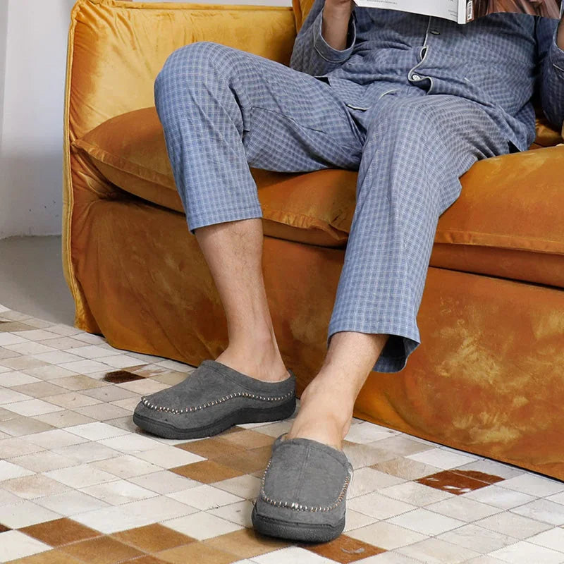 Men's Fleece Lined House Slippers