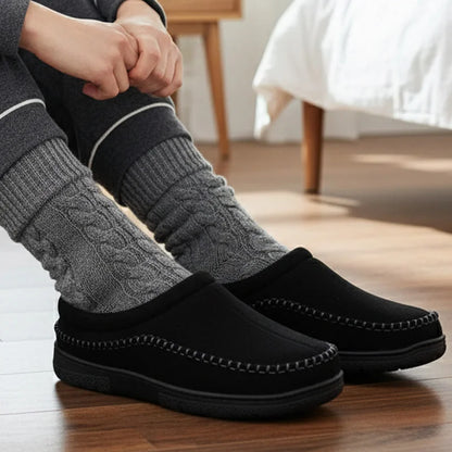Men's Fleece Lined House Slippers