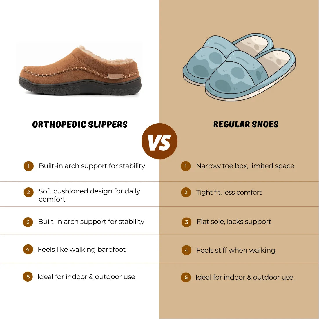 Men's Fleece Lined House Slippers