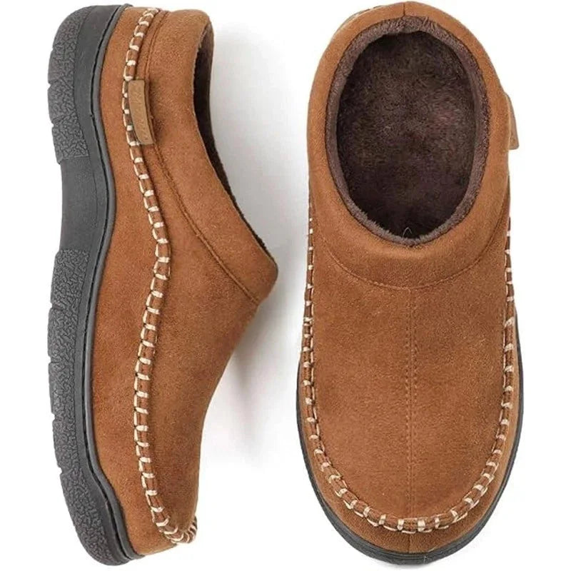 Men's Fleece Lined House Slippers