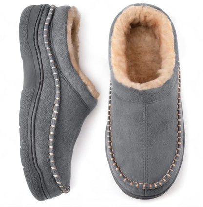 Men's Fleece Lined House Slippers