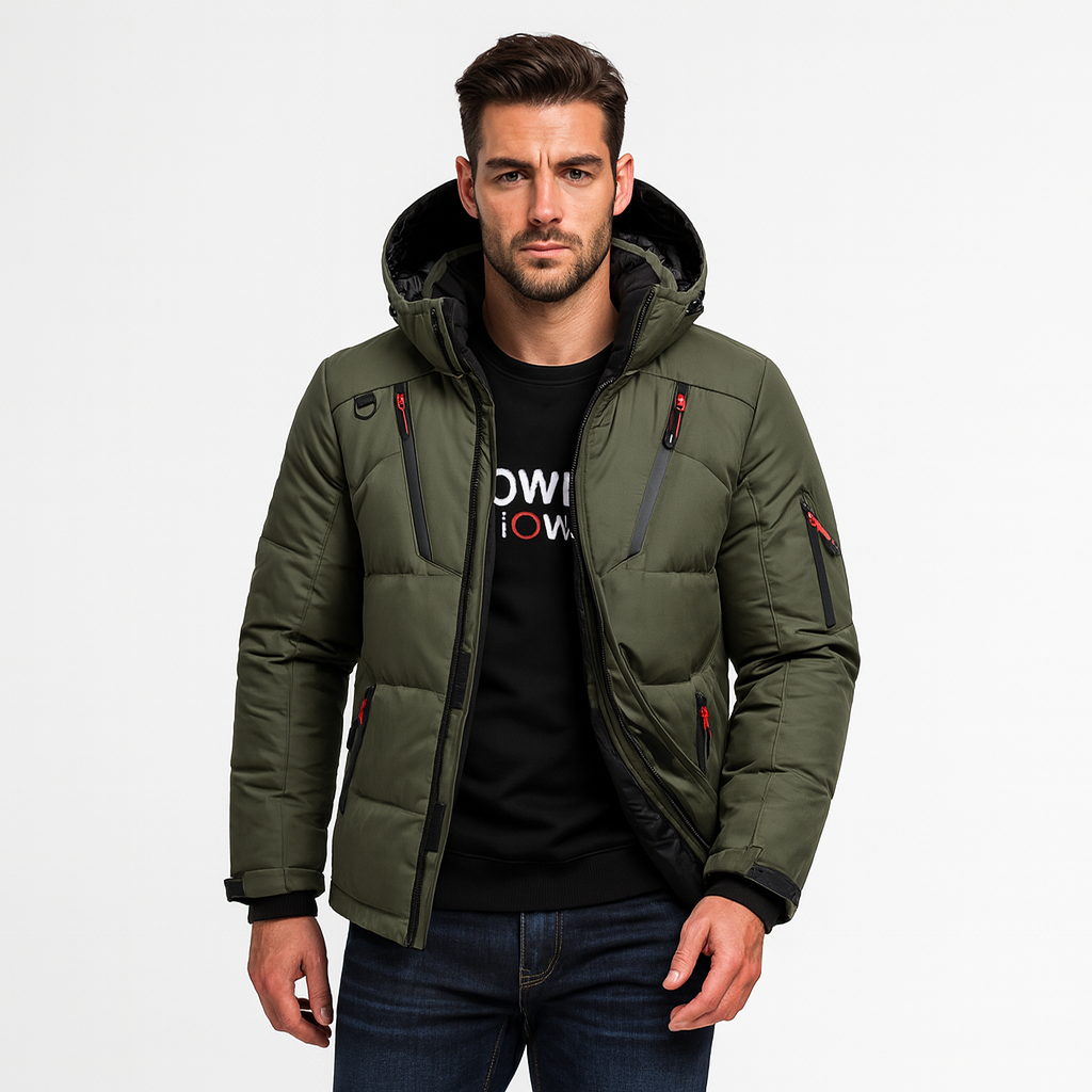 Men's Fleece Lined Waterproof Parka Jacket