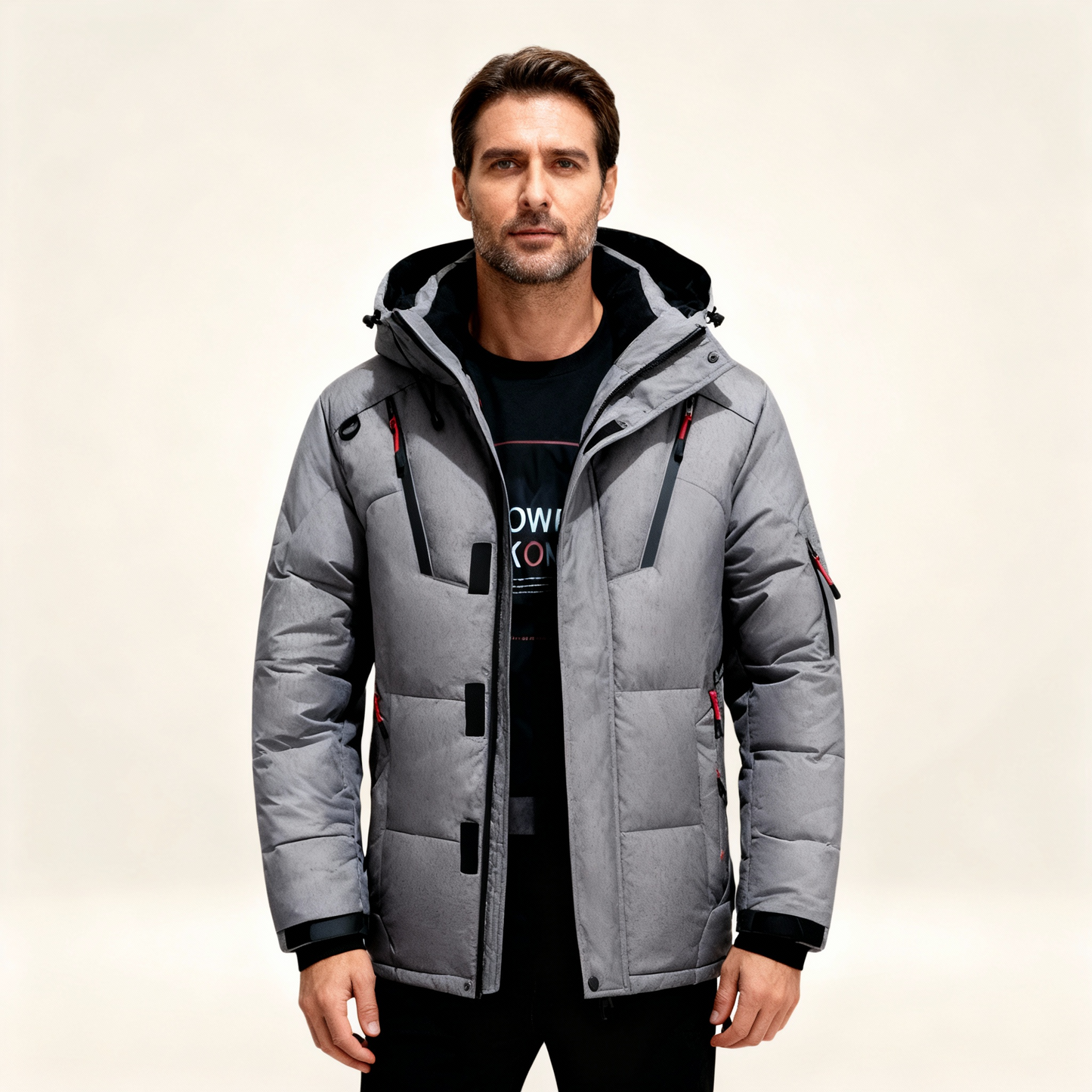 Men's Fleece Lined Waterproof Parka Jacket