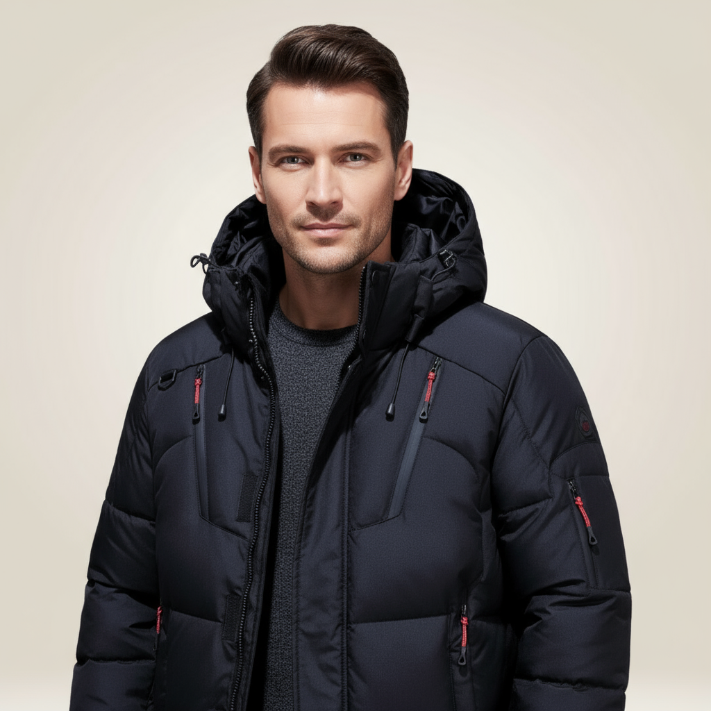 Men's Fleece Lined Waterproof Parka Jacket