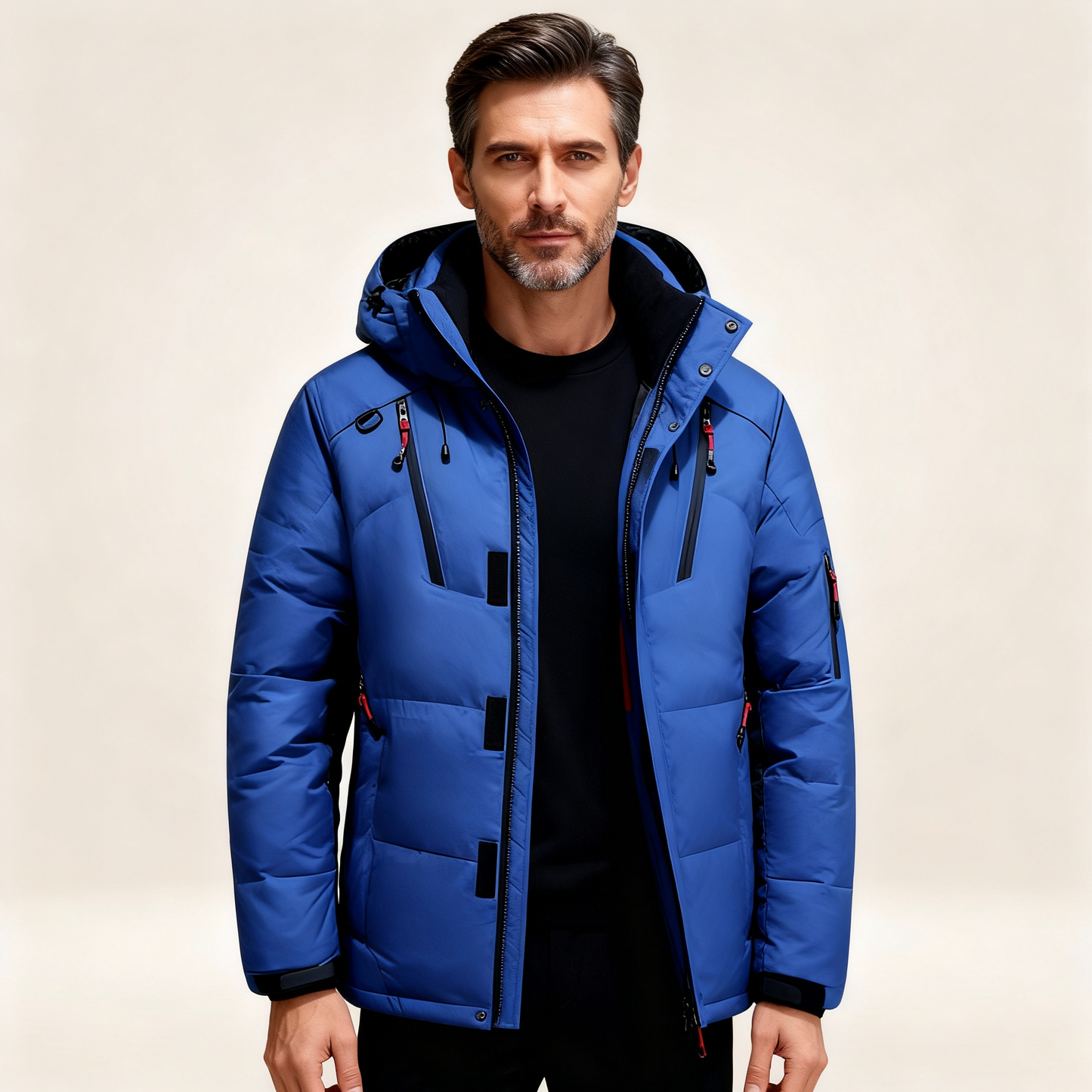 Men's Fleece Lined Waterproof Parka Jacket