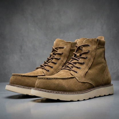 Men's Full-Grain Leather Lace-Up Ankle Boots