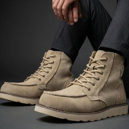 Men's Full-Grain Leather Lace-Up Ankle Boots