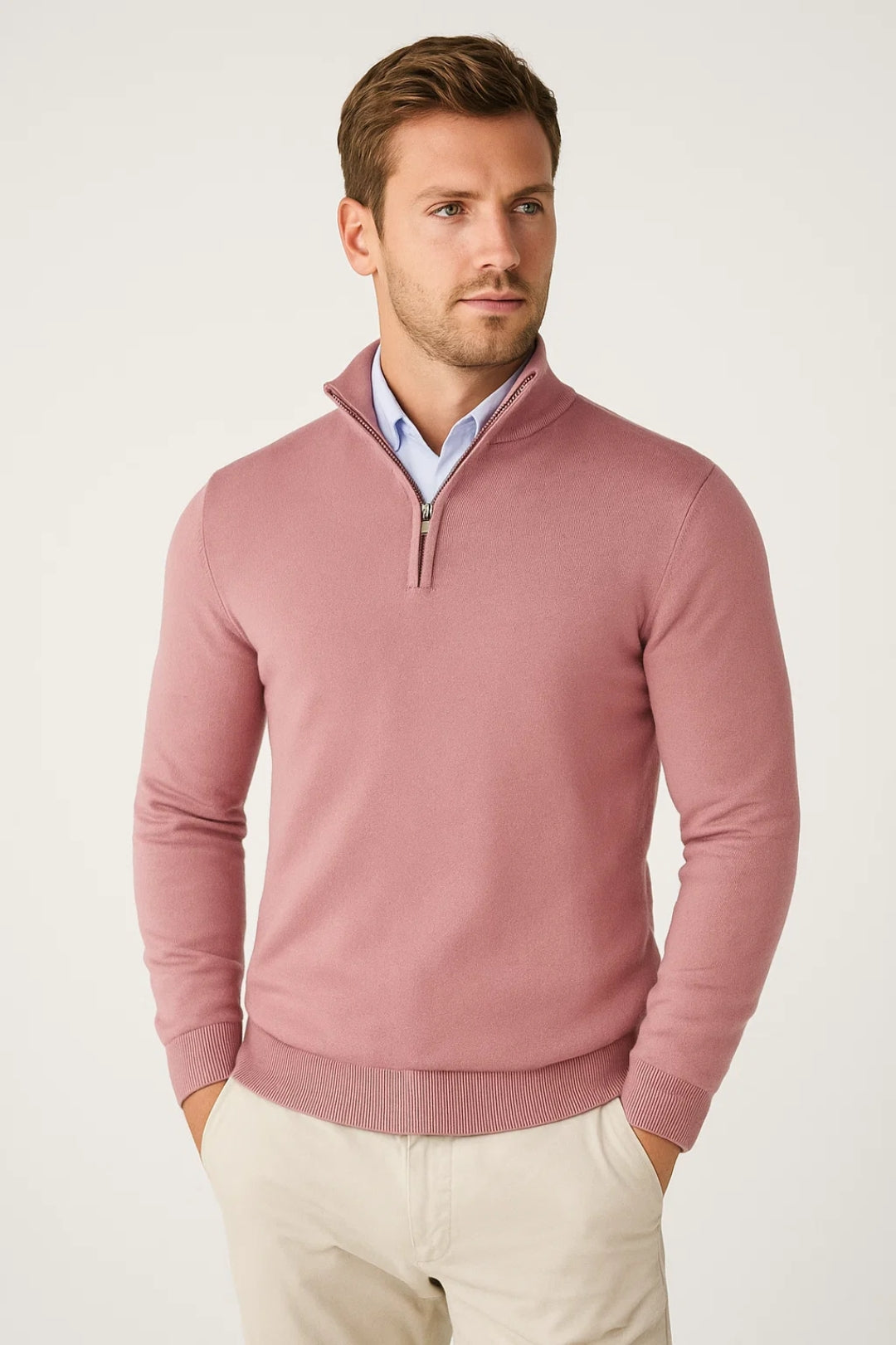 Men's Half Zip Knit Pullover