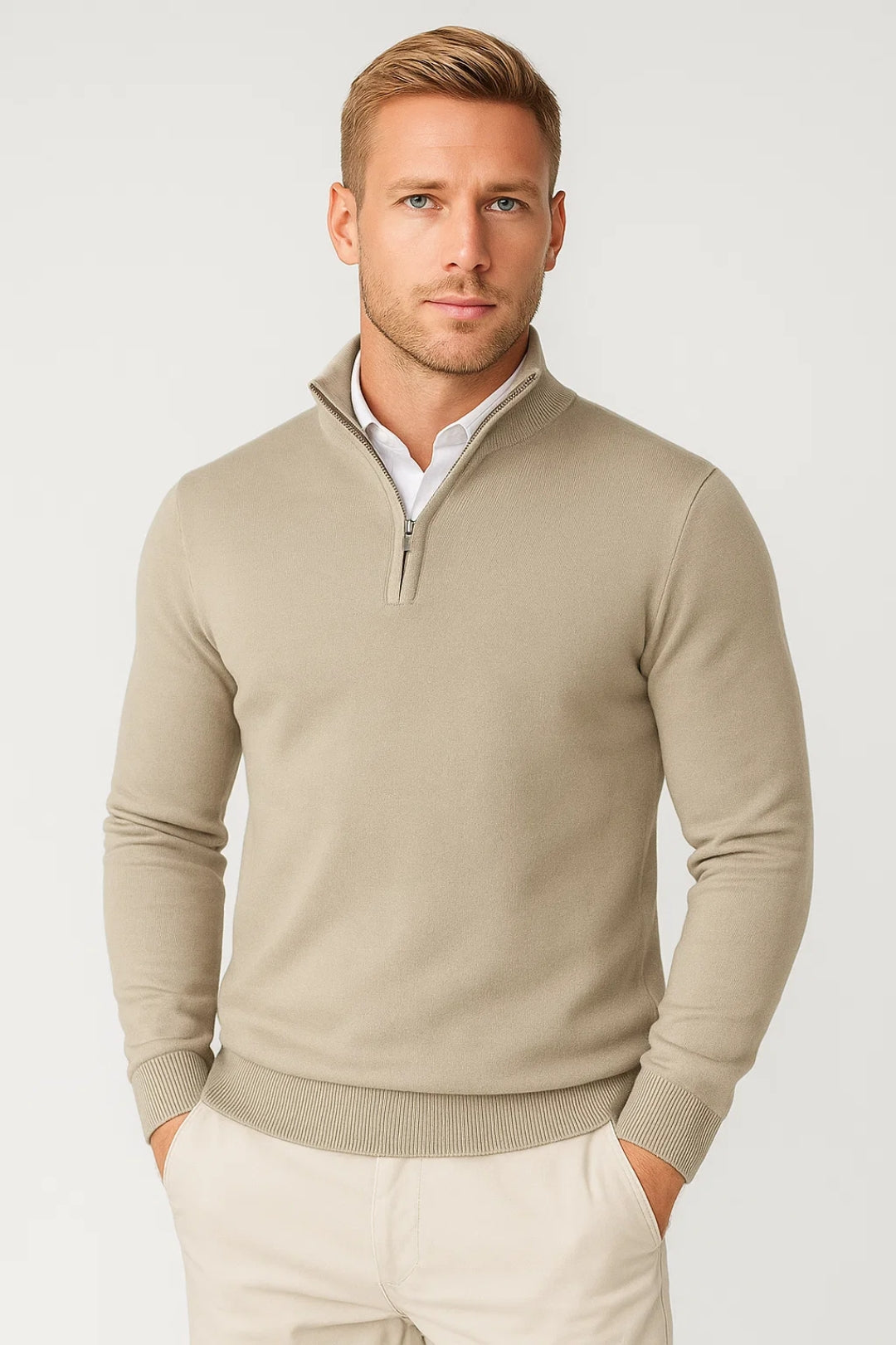 Men's Half Zip Knit Pullover