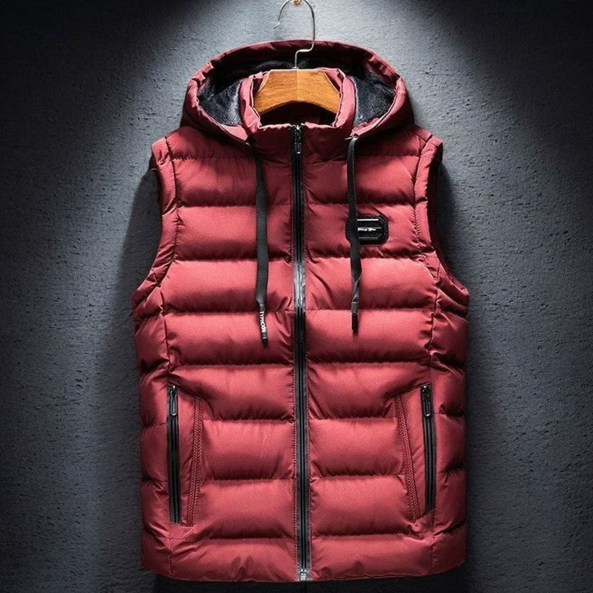 Men's Hooded Quilted Puffer Gilet Sleeveless Insulated Vest