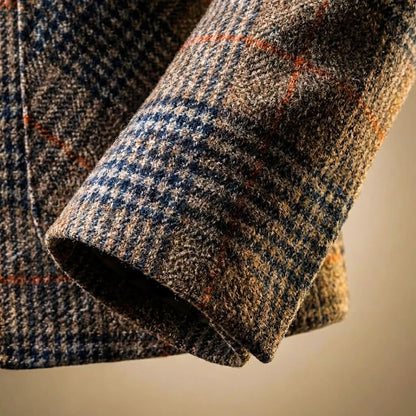 Men's Houndstooth Wool Blend Blazer