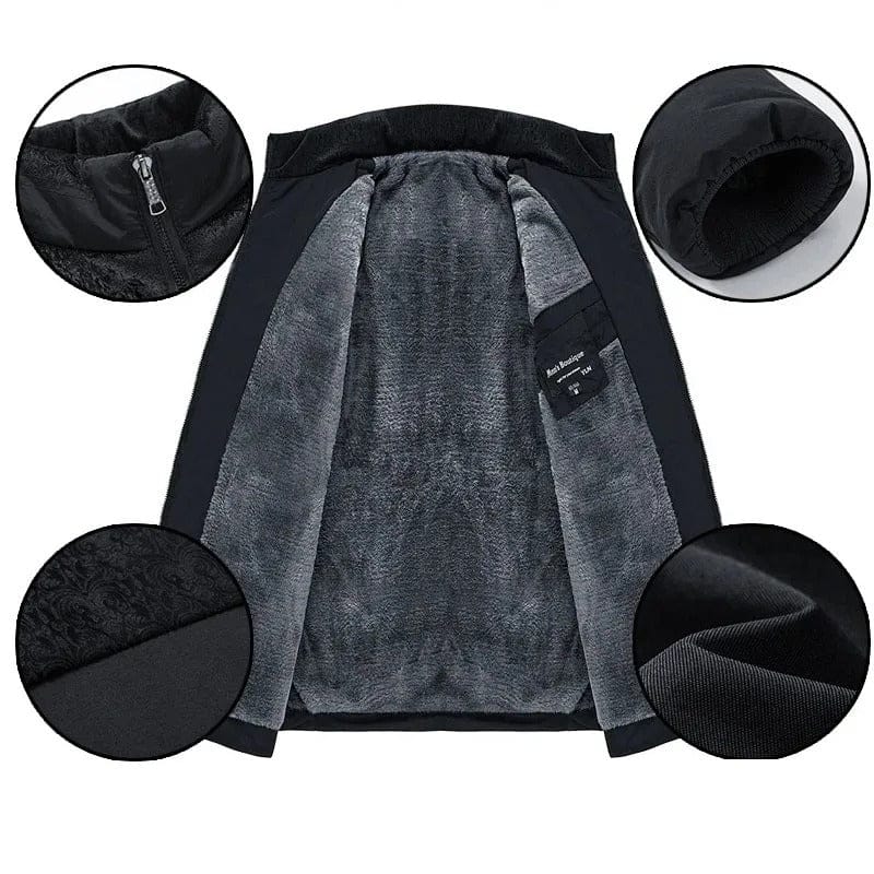 Men's Insulated Fleece Lined Winter Jacket