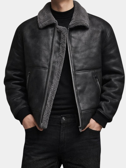 Men's Insulated Fleece Lined Zip Up Jacket