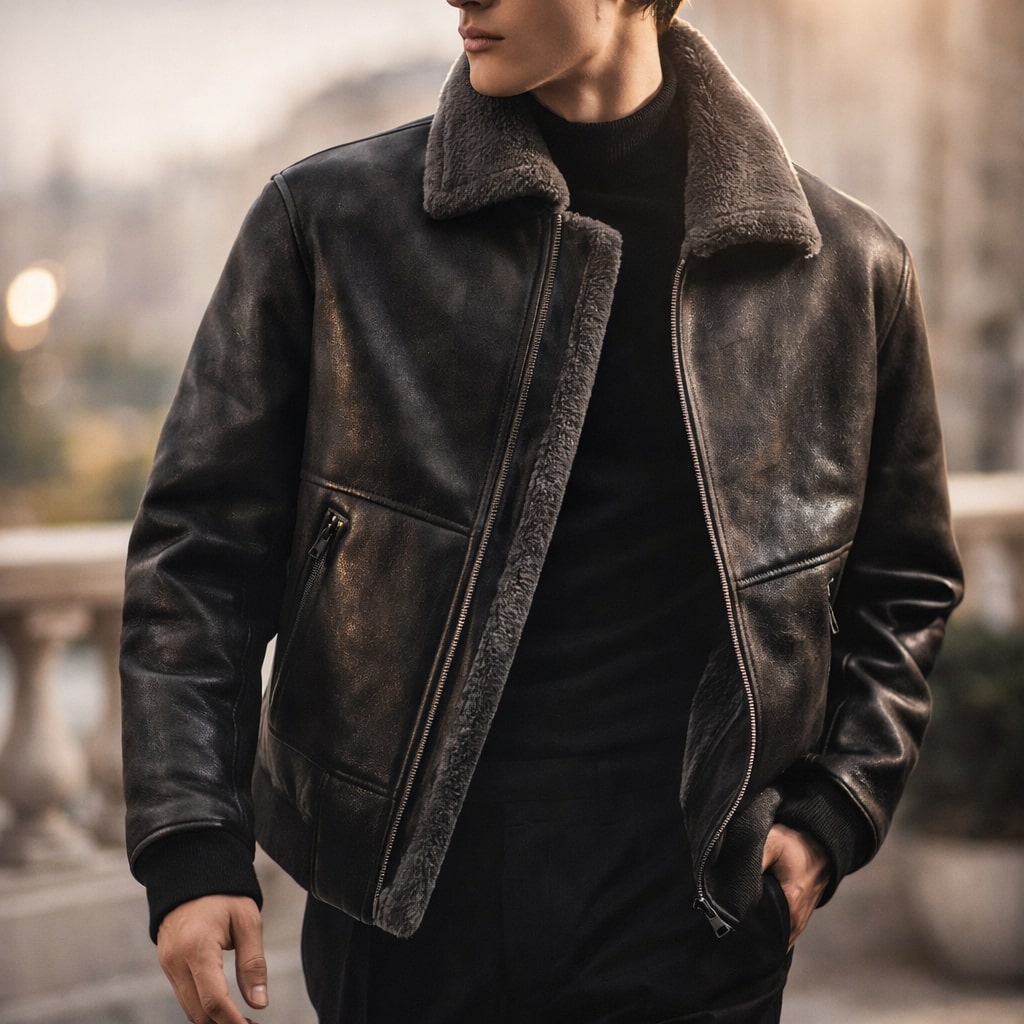 Men's Insulated Fleece Lined Zip Up Jacket