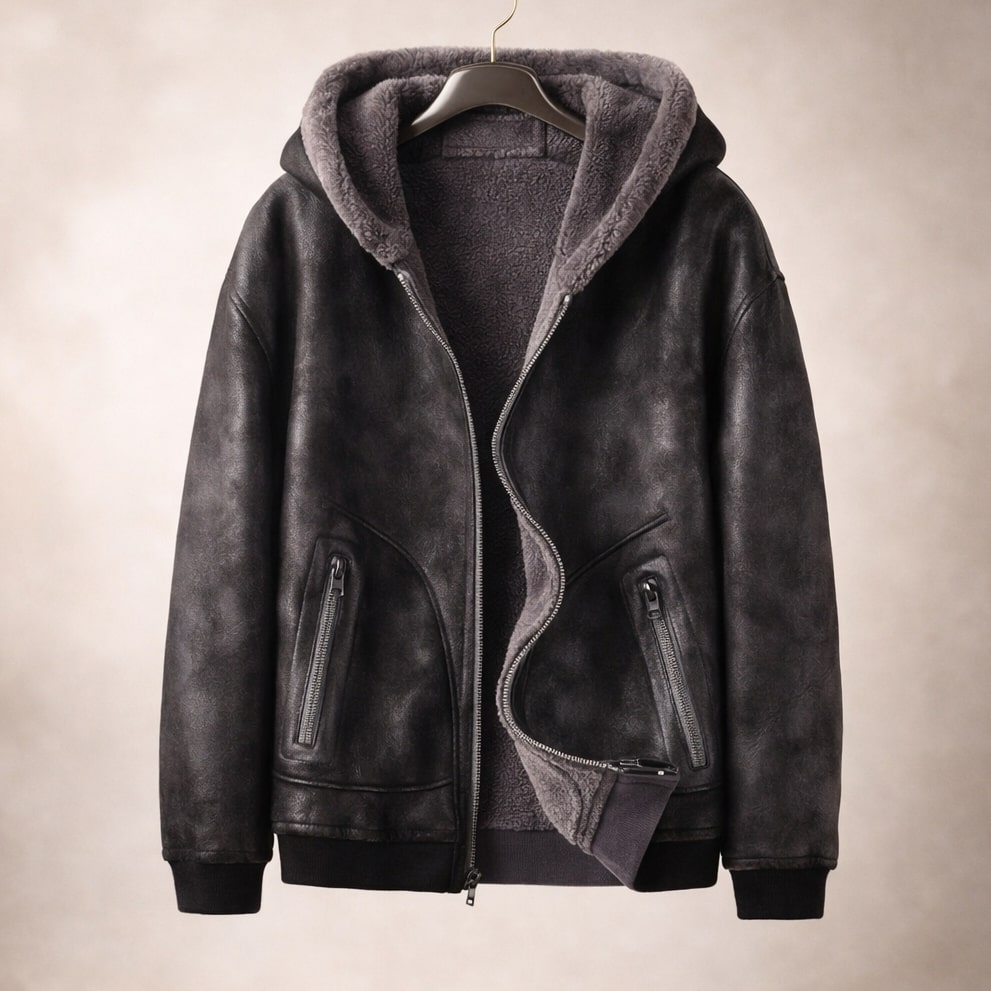 Men's Insulated Fleece Lined Zip Up Jacket