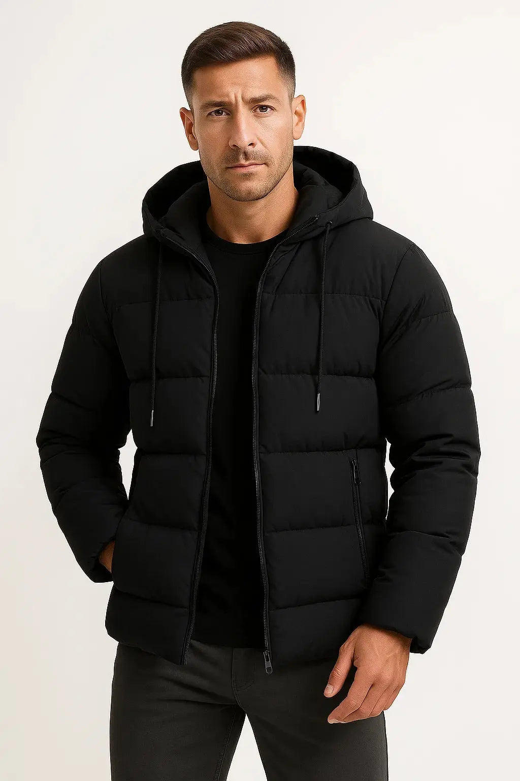 Men's Insulated Hooded Puffer Jacket