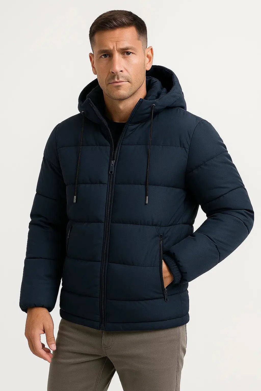 Men's Insulated Hooded Puffer Jacket
