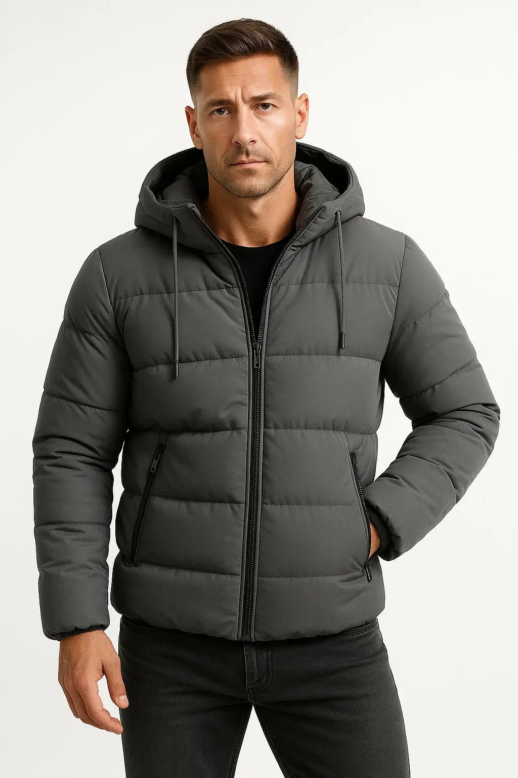 Men's Insulated Hooded Puffer Jacket