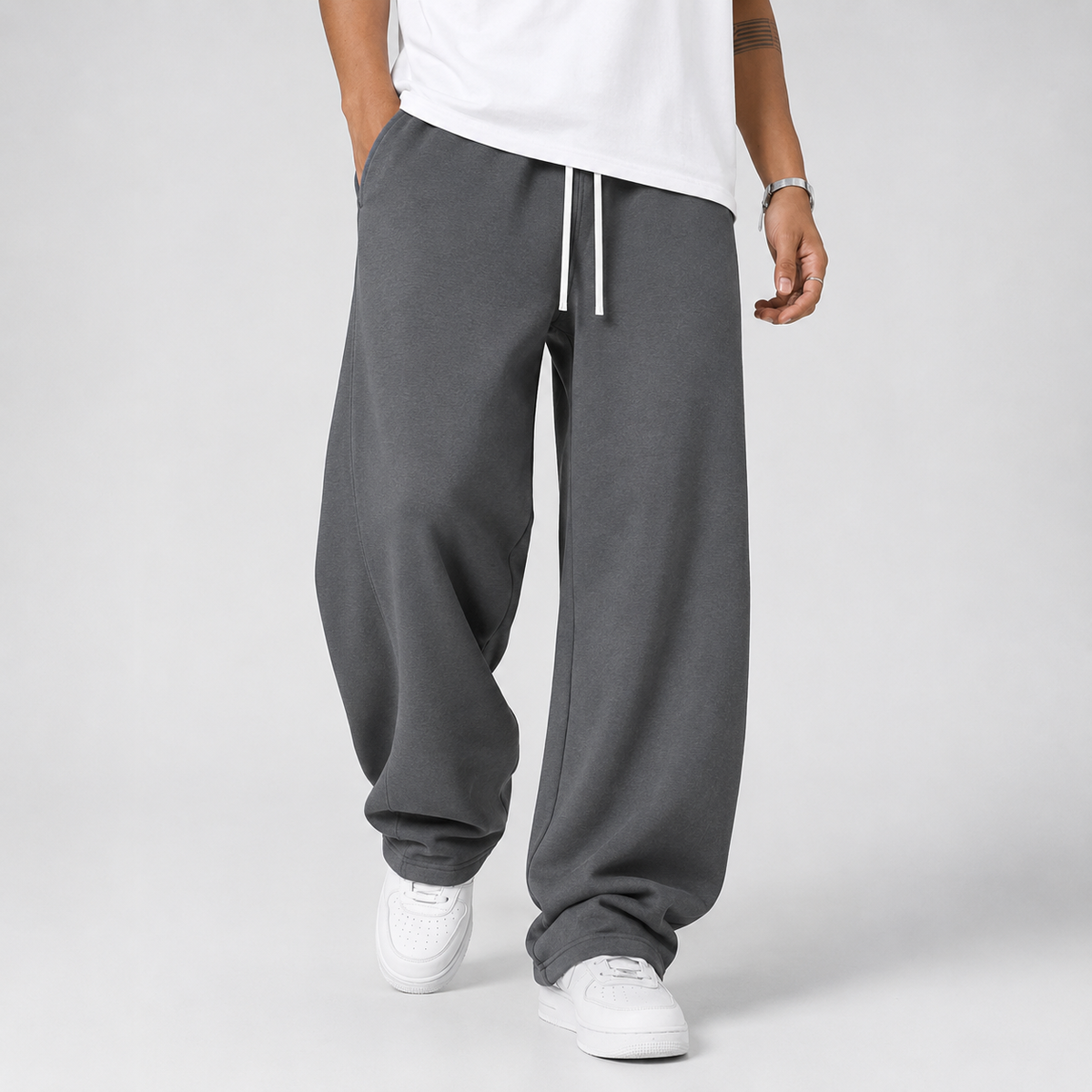 Men's Jogger Trousers with Drawstring Waist