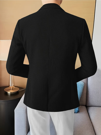 Men's Lapel Knit Blazer