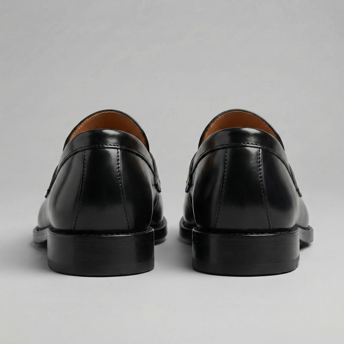 Men's Leather Look Penny Loafers