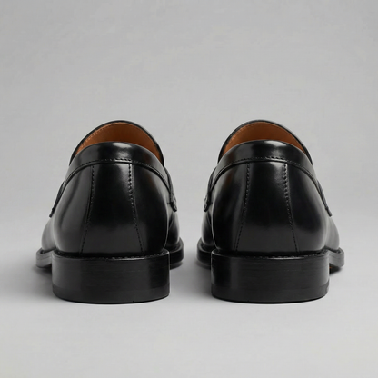 Men's Leather Look Penny Loafers