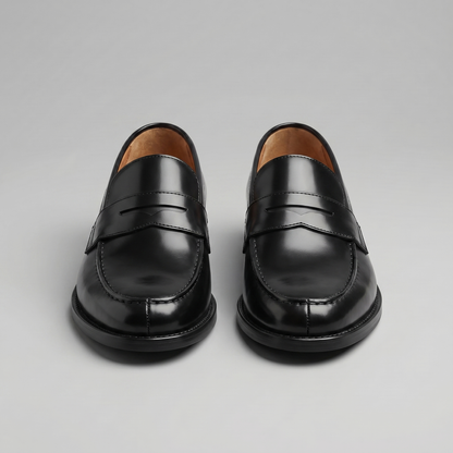 Men's Leather Look Penny Loafers