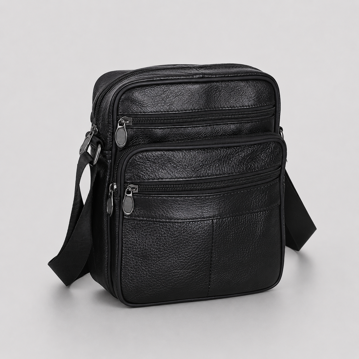 Men's Leather Look Shoulder Bag