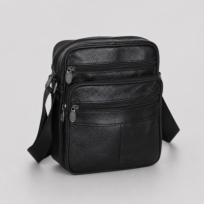 Men's Leather Look Shoulder Bag
