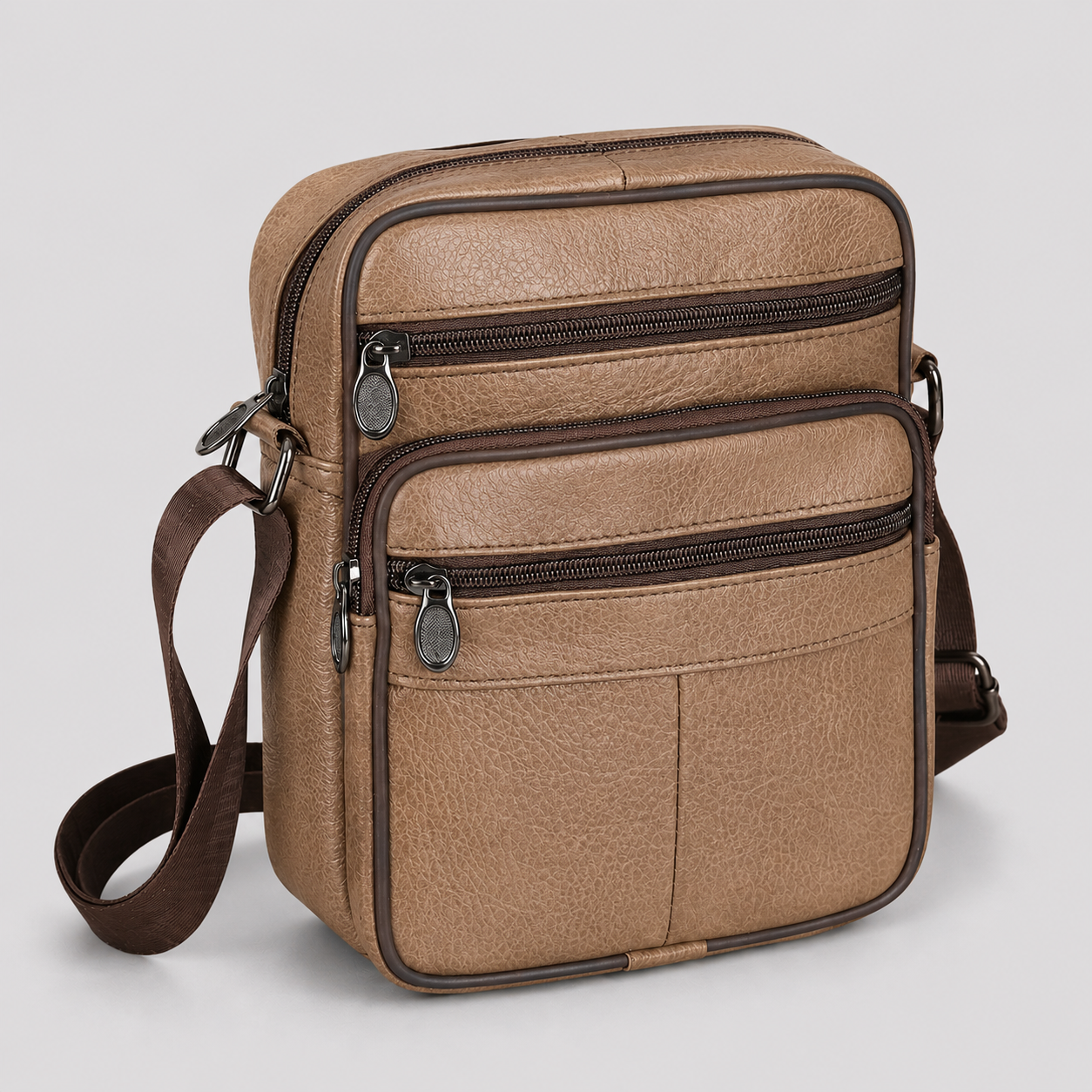Men's Leather Look Shoulder Bag