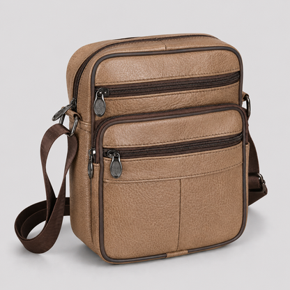 Men's Leather Look Shoulder Bag