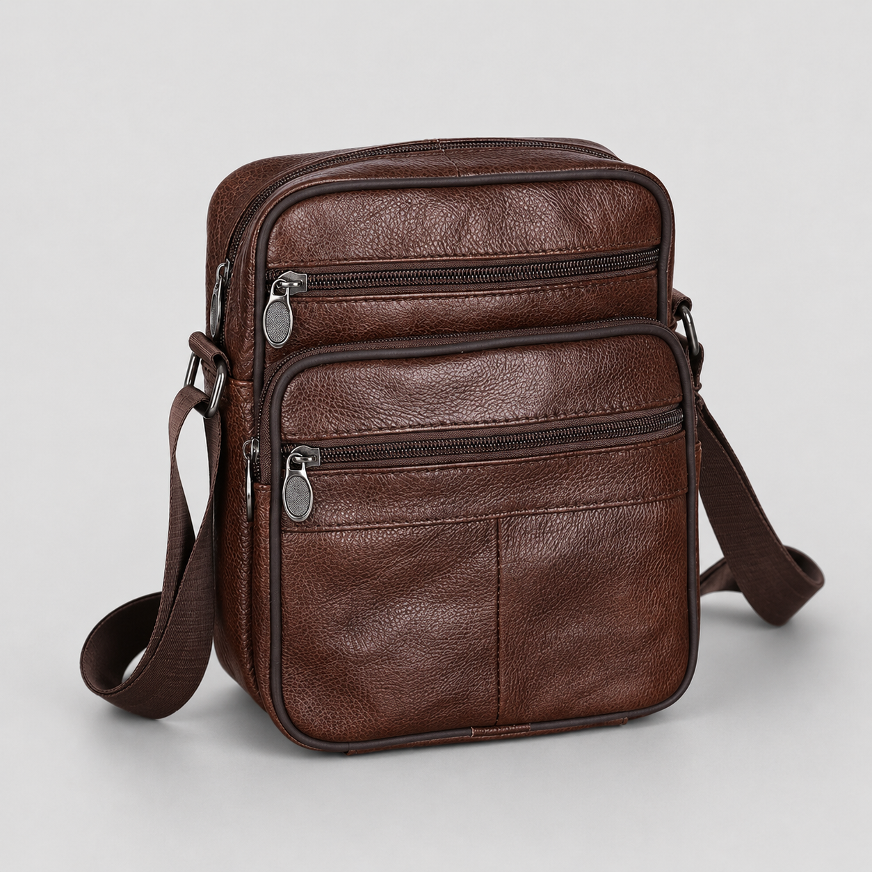 Men's Leather Look Shoulder Bag