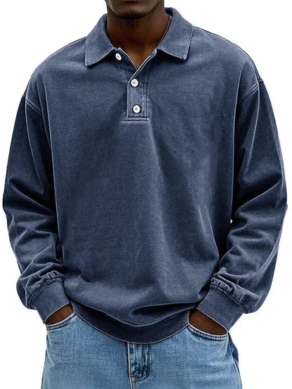 Men's Long Sleeved Polo Shirt