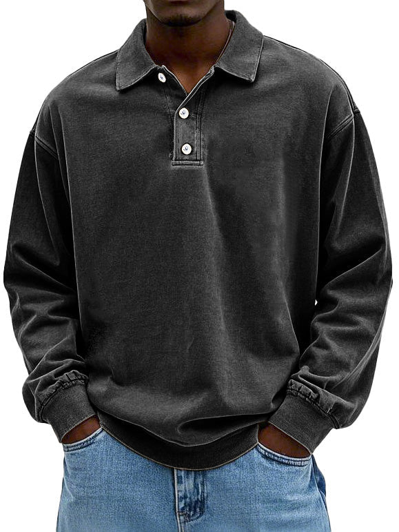 Men's Long Sleeved Polo Shirt