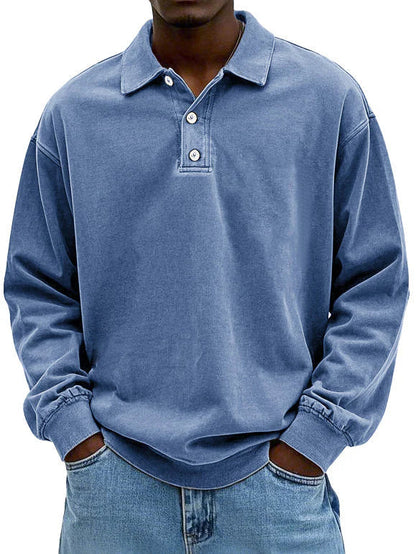 Men's Long Sleeved Polo Shirt