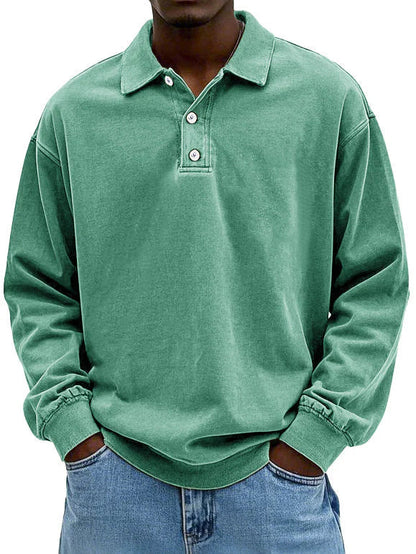 Men's Long Sleeved Polo Shirt