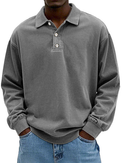 Men's Long Sleeved Polo Shirt