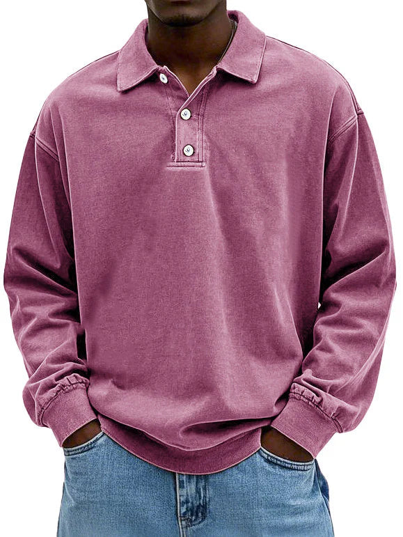 Men's Long Sleeved Polo Shirt