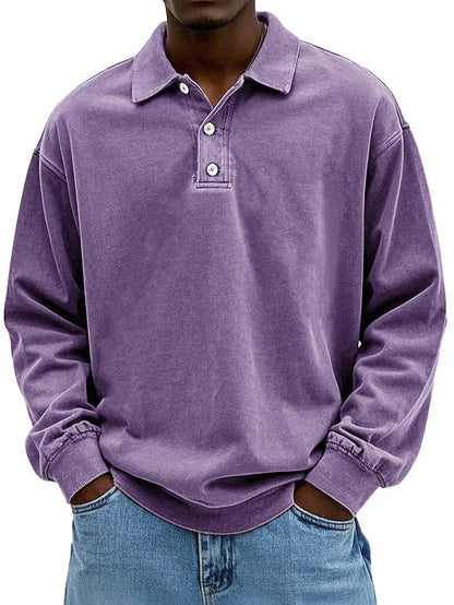 Men's Long Sleeved Polo Shirt