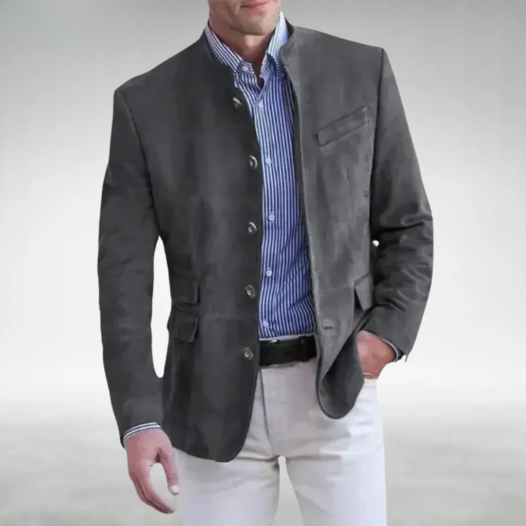 Men's Mao Collar Smart Casual Jacket