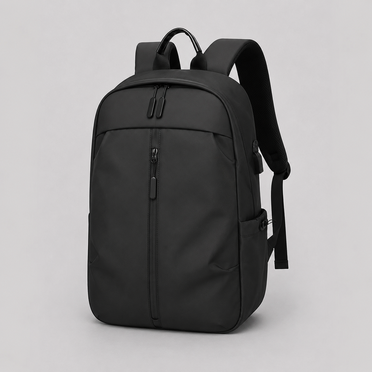 Men's Minimalist Backpack With USB Port