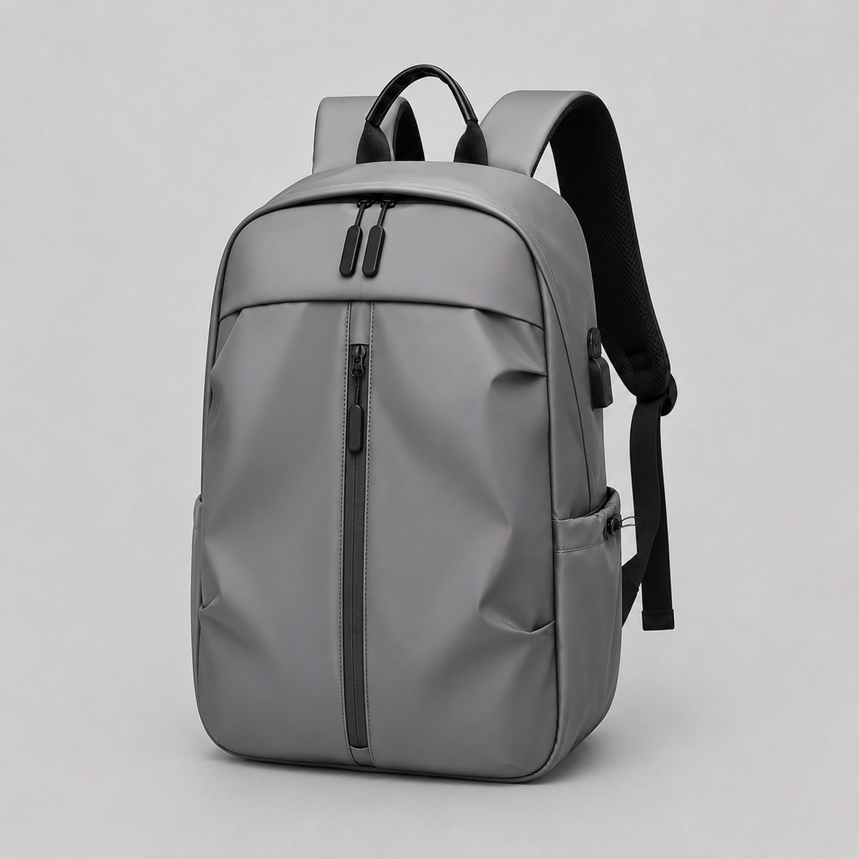 Men's Minimalist Backpack With USB Port