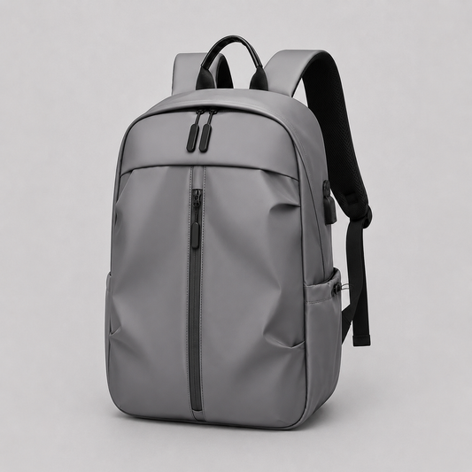 Men's Minimalist Backpack With USB Port