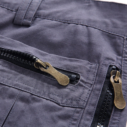 Men's Multi Pocket Tactical Cargo Shorts With Adjustable Waist