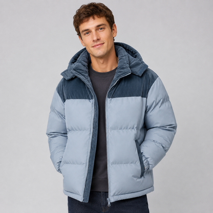 Men's Oversized Hooded Padded Puffer Jacket