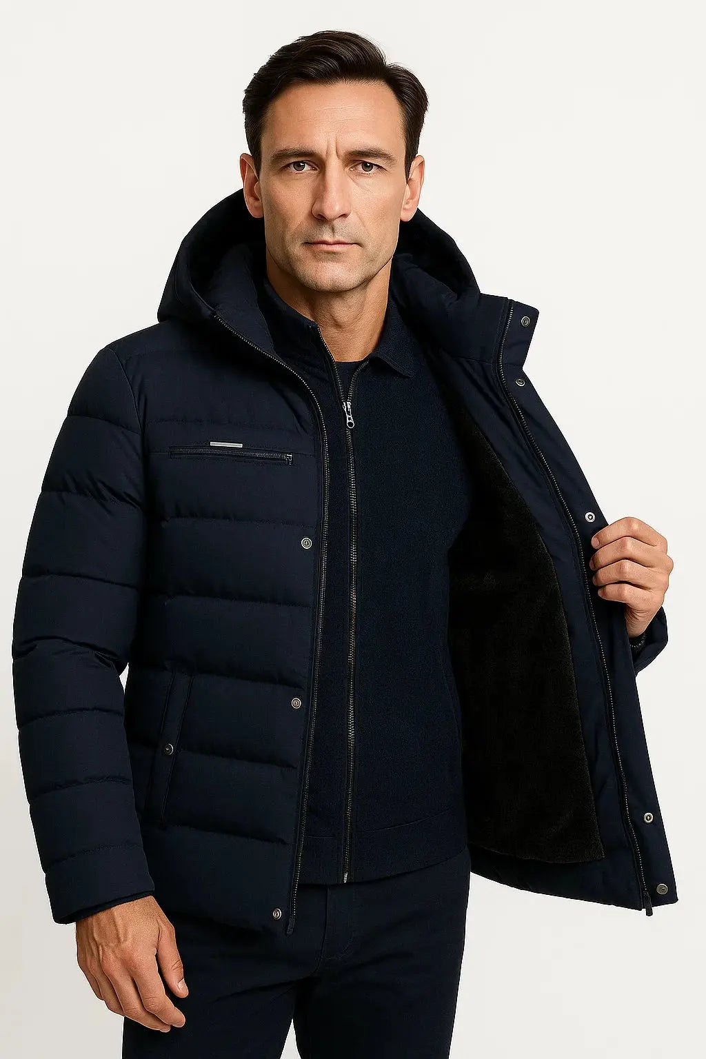 Men's Oversized Hooded Padded Winter Jacket